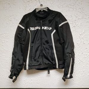 Spidi Motorcycle Jacket Womens L Padded Protective Safety Lab Mesh Lined Riding